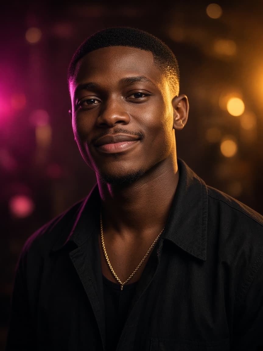 Fictional portrait of Kwame Asante